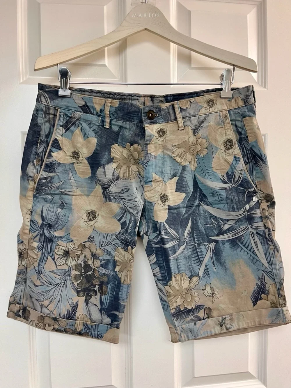 Mason Blue Floral Cargo Shorts - Limited Edition
